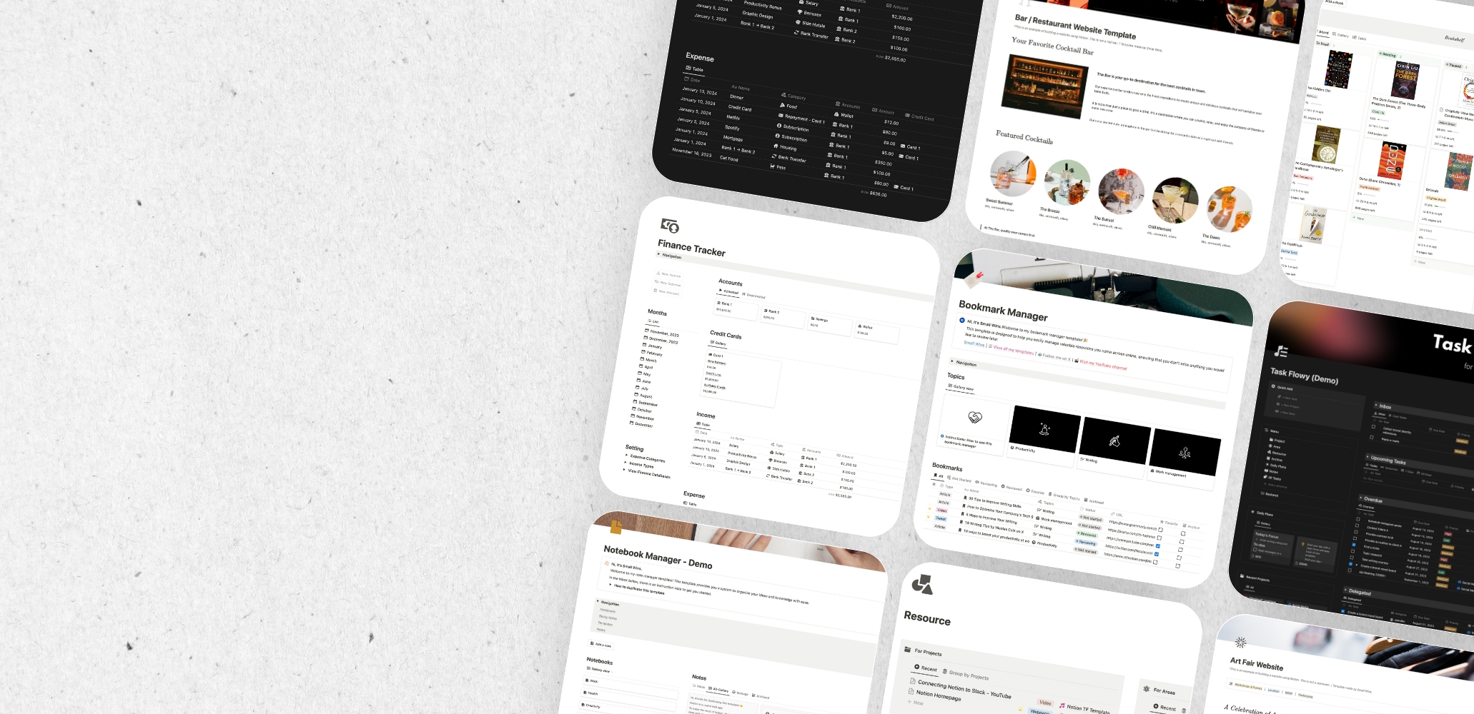 notion templates by Small Wins